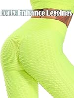 Vista 121 de SEASUM - Pantalones de yoga de cintura alta para mujer, con control de abdomen y realce de glúteos, leggings favorecedores para entrenar y correr