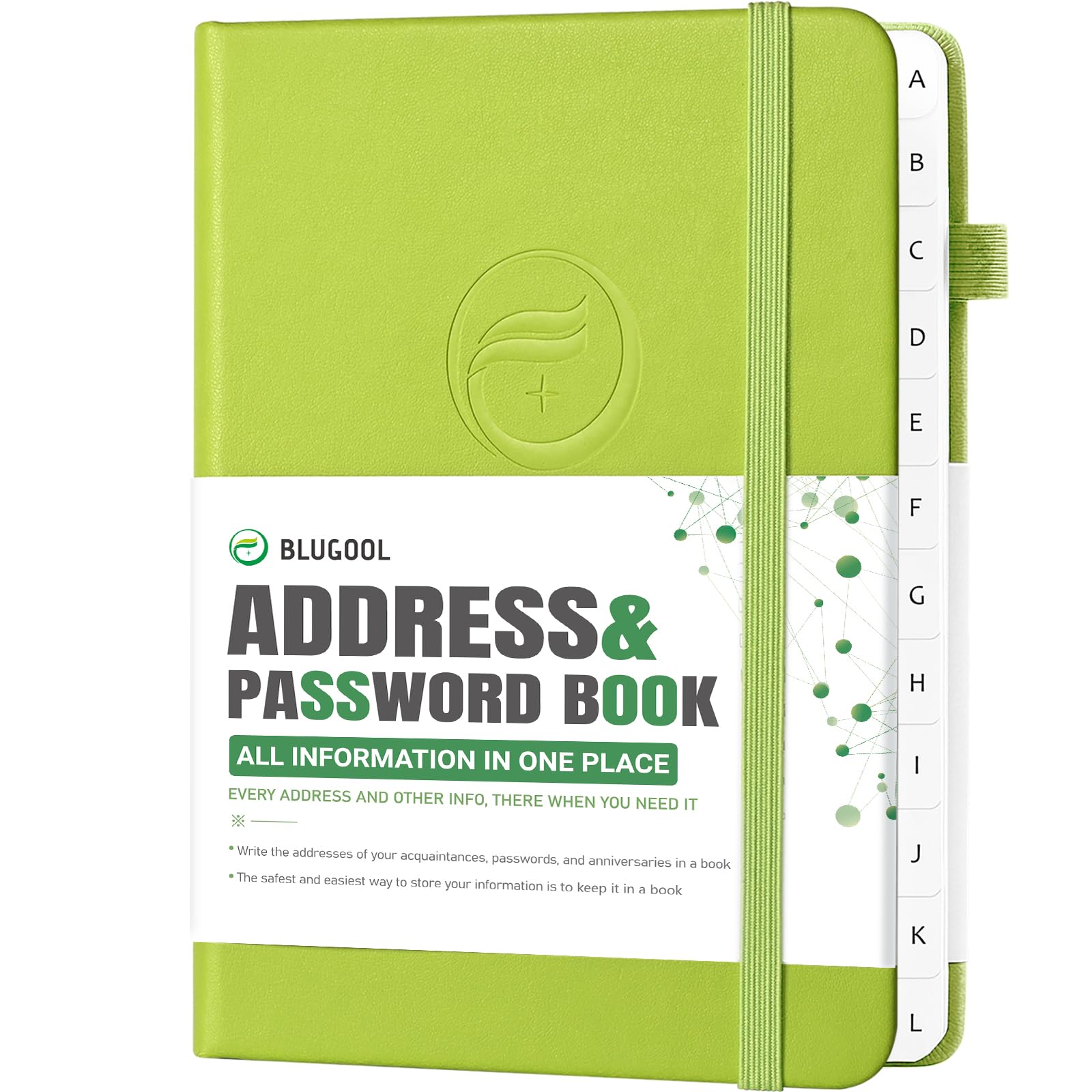 Address Book with Alphabetical Tabs, Hardcover Password Book, Address Organizer Keep Track of Phone Numbers, Special Days, Birthdays, Anniversaries
