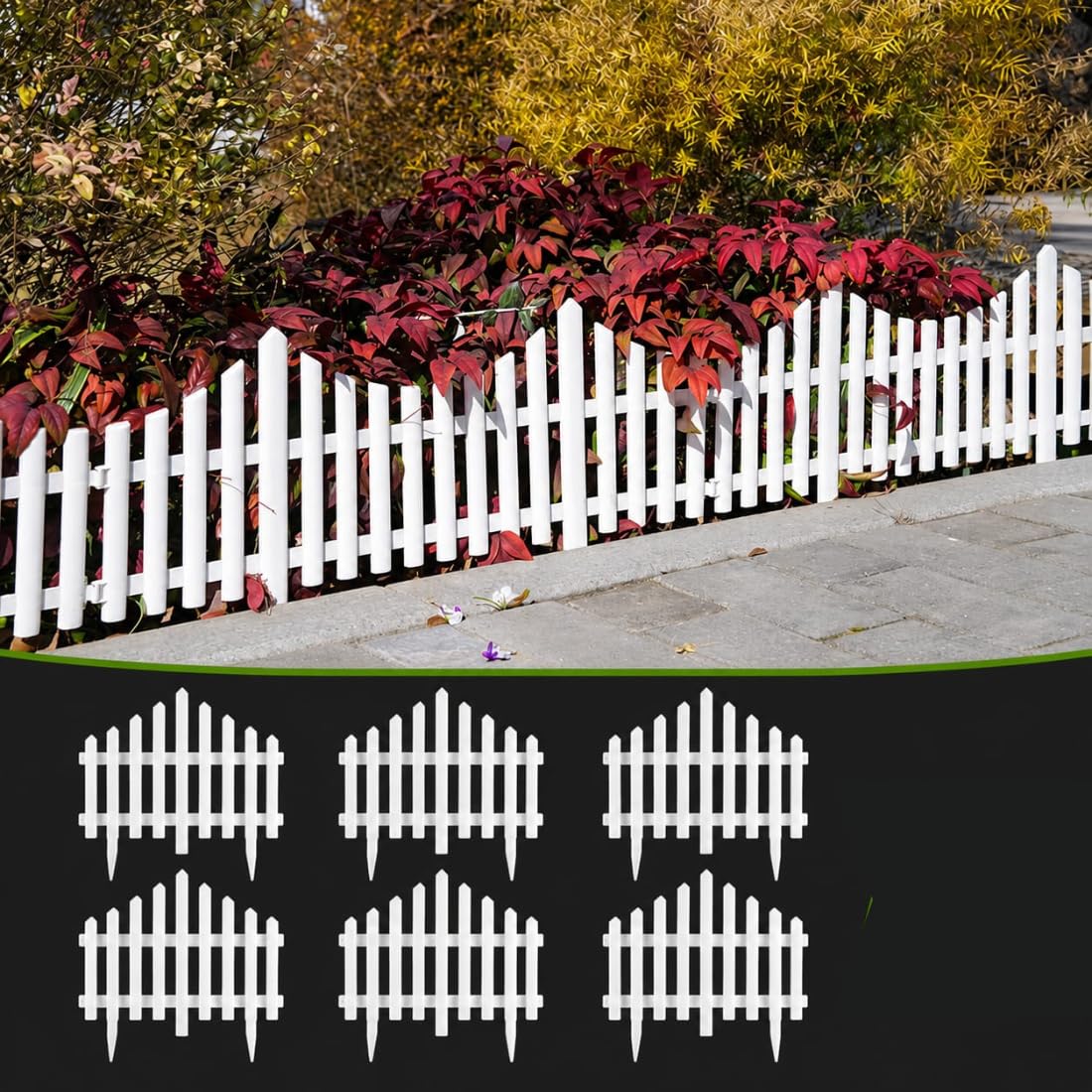 TASMAX Garden Fence - Durable PVC Edging -12