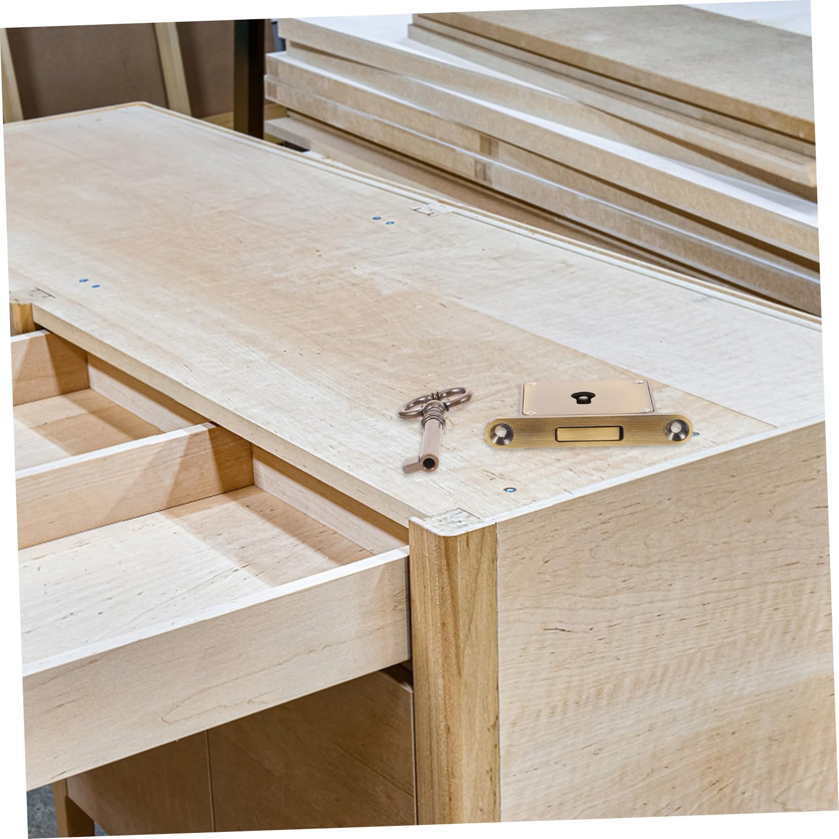 HOMSFOU 3sets Serratura Per Vintage Per e Mobiletti Facile Installazione Design Per Valuables e