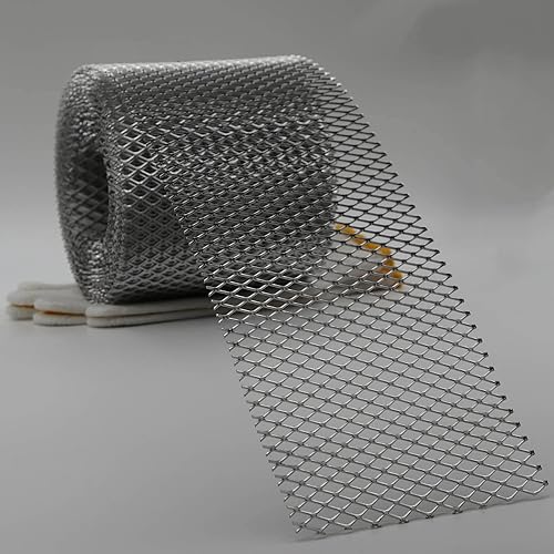 Miniatura 2 de Carligo Protector de canalón, cubiertas de canalón de filtro de hojas, rollo de pantalla de aluminio de 5 pulgadas x 42.5 pies para filtro