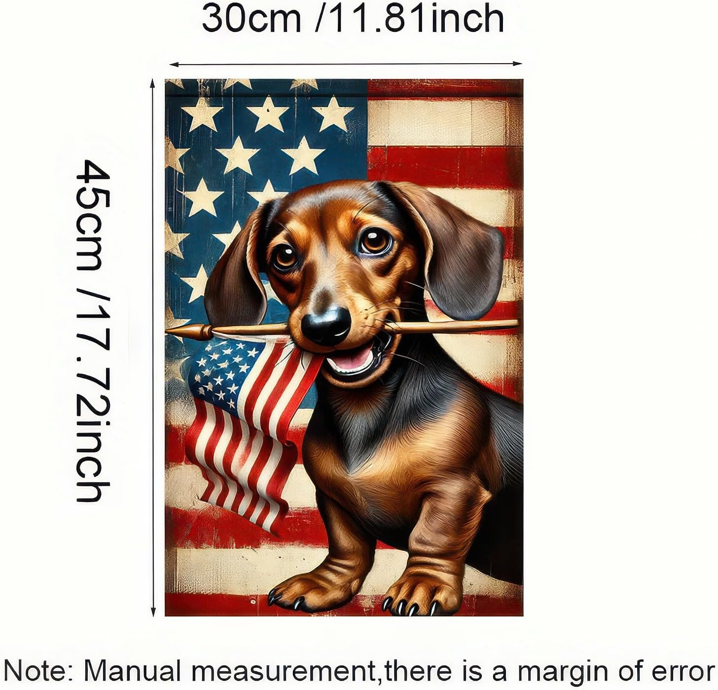 Patriotic American Flag Dachshund Dog 4th Of July Garden Flag 12x18 Inch Double Sided Vertical Decoration Yard Small Flag For Outside Holiday Seasonal Independence Day Outdoor - Image 5