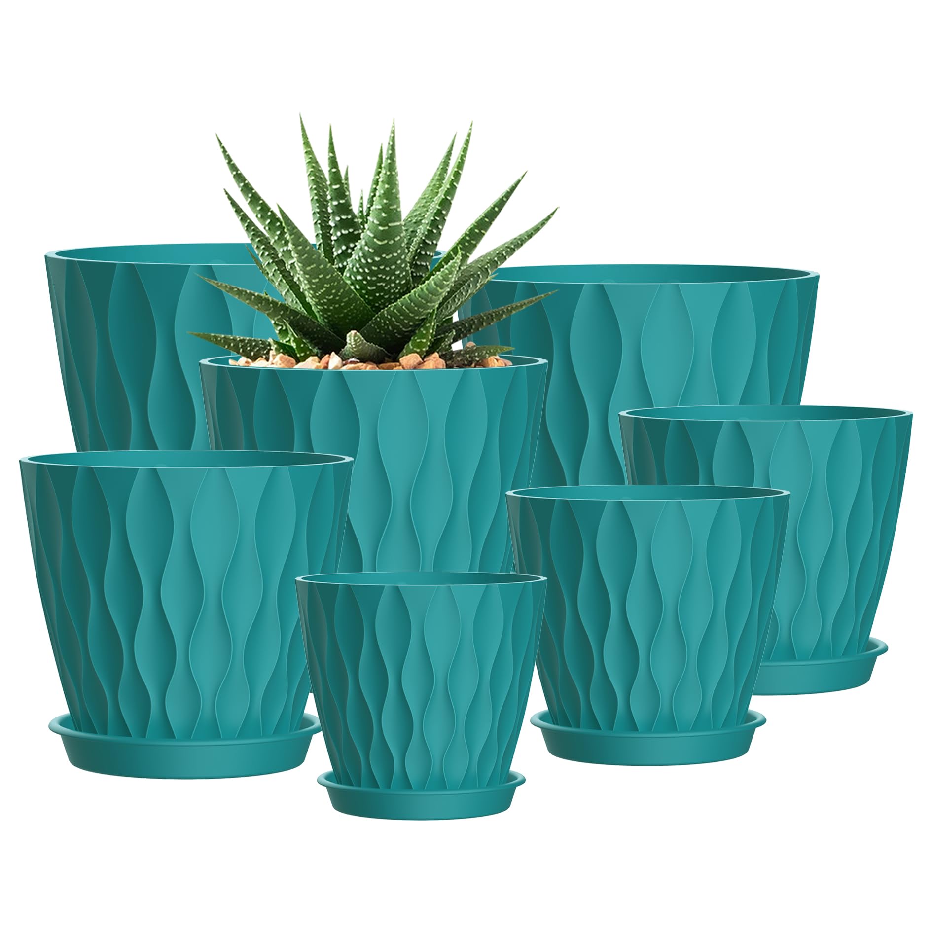 Colorful 4 Inch Plant Pots - 6 Pack -19 Colorful 4 Inch Plant Pots - 6 Pack -19