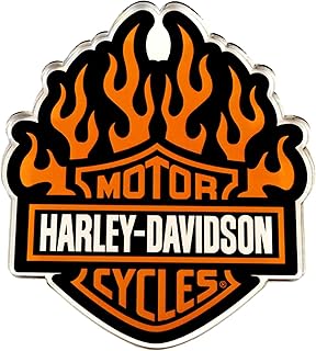 Harley-Davidson Fire Starter Heavy-Duty Metal Magnet - 4 inches - Silver