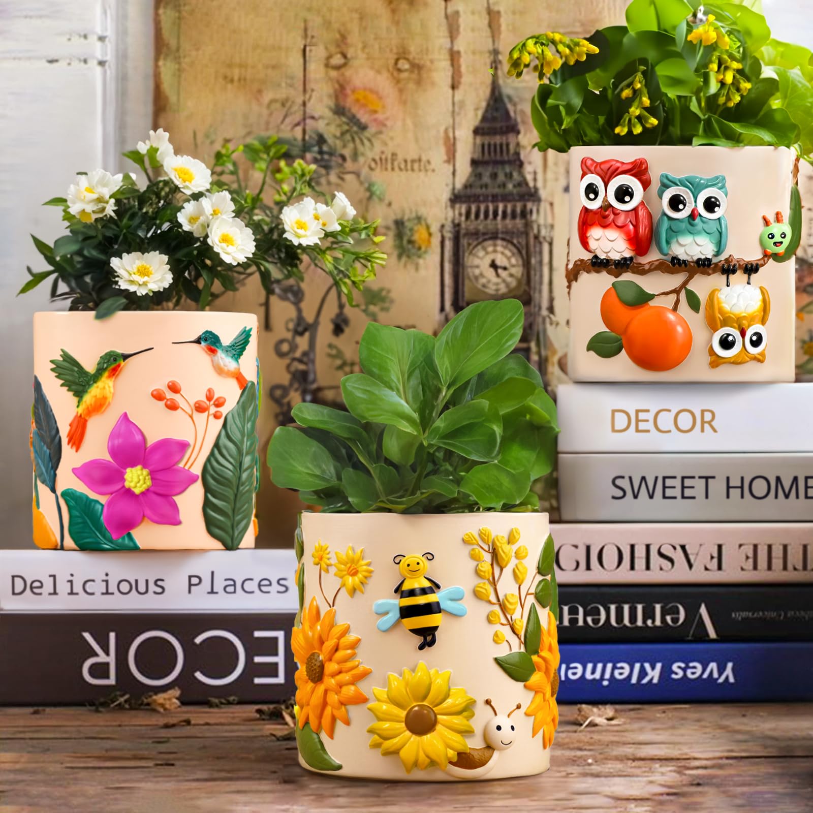 Maceta De Pared Para Suculentas Con Forma De Mariposa: Hecha A