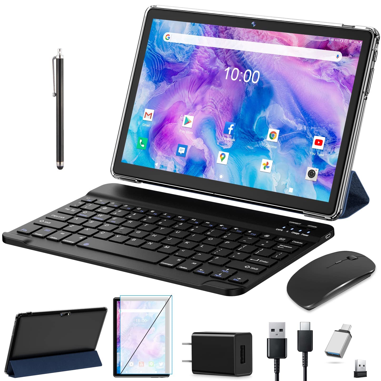 Amazon.com : 2024 Newest 10.1 Inch Android Tablet with Keyboard