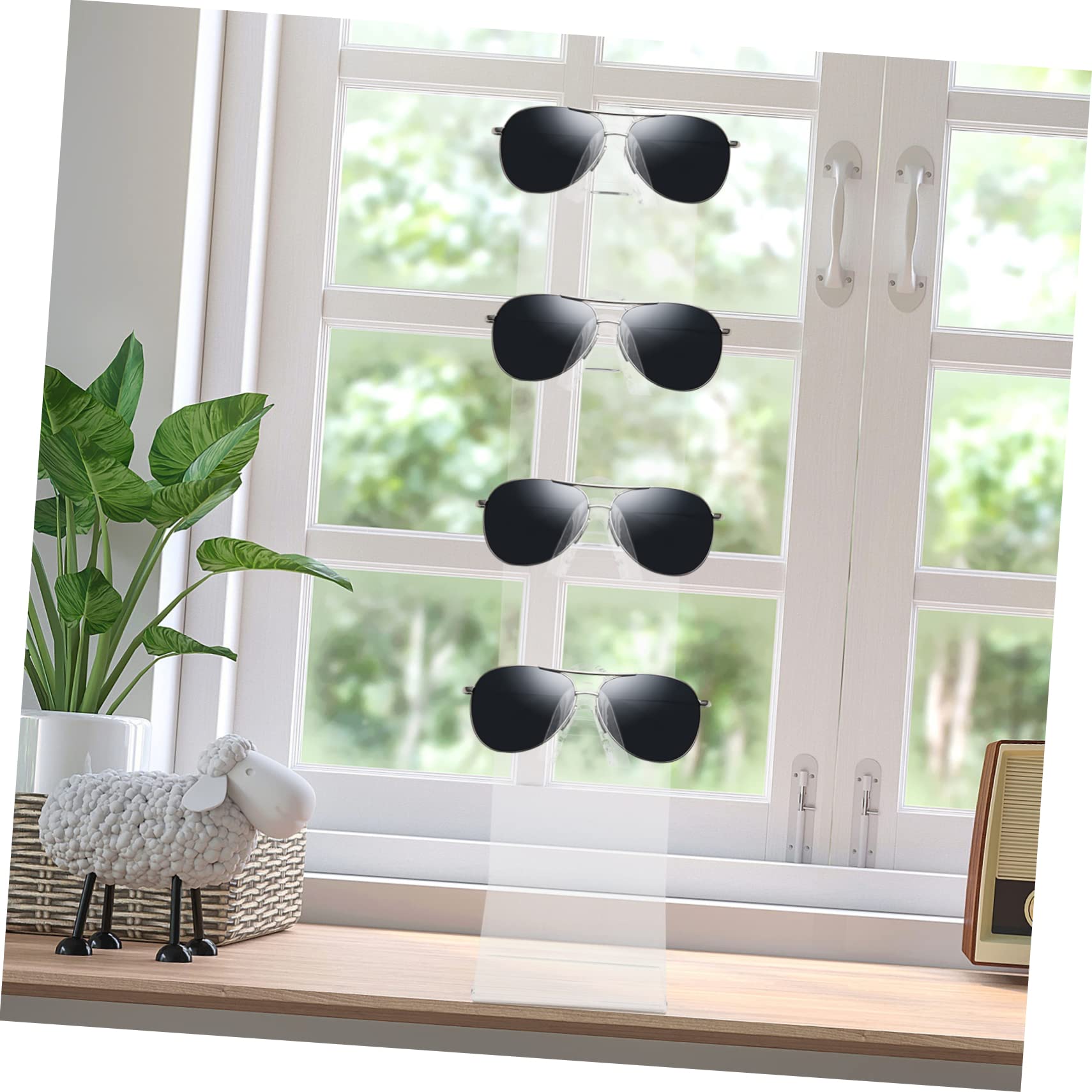 5stücke Acryl Brillenständer Transparente Mehrstöckige Ablage Für Sonnenbrillen Brillen Für Zuhause Büro Stabil Leicht Zu Montieren Vielseitiger Organizer Für Brillenträger