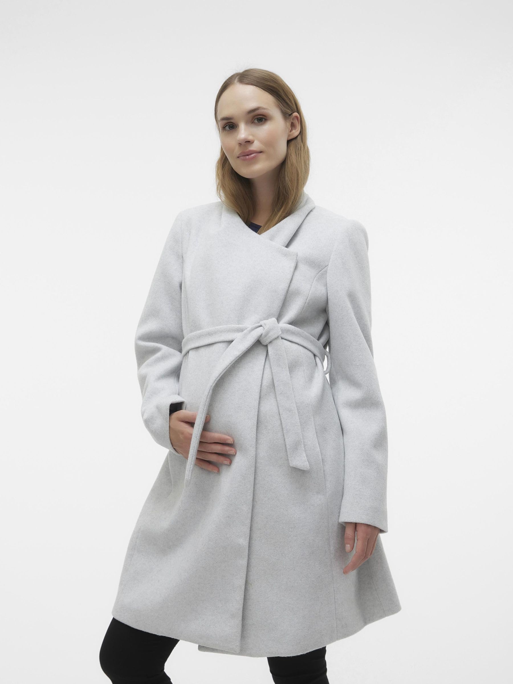 Mamma Licious Female Cappotto Premaman, Super Light Grey Melange, XL