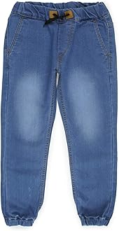 Boy's Slim Fit Mid Rise Stretchable Jogger Jeans