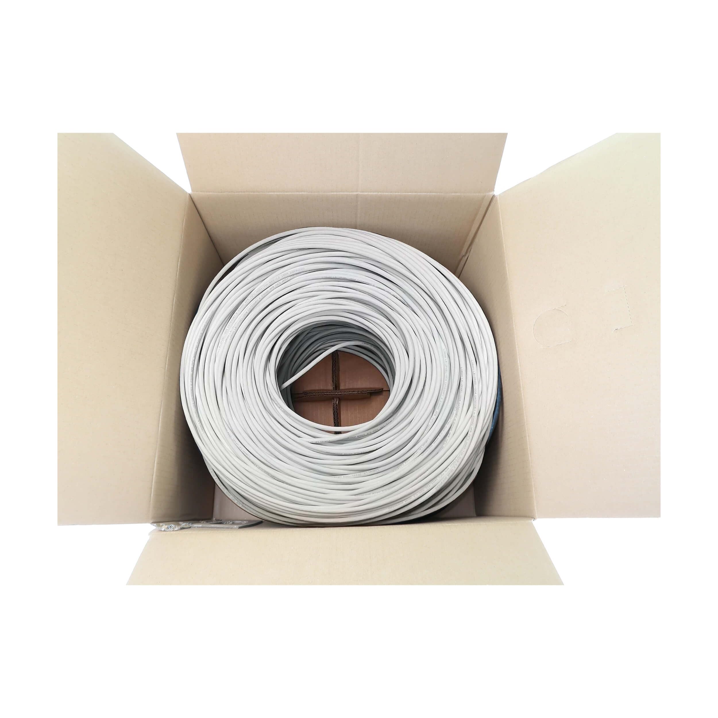 Tripp Lite Cavo Ethernet Cat6a Bobina da 1000 piedi, bianco, Cavo di rete in rame da 10 Gbps, Filo nudo a quattro coppie da 23 AWG, Cavo LAN UTP 10G CMR, 305 metri, (N223-01K-WH)