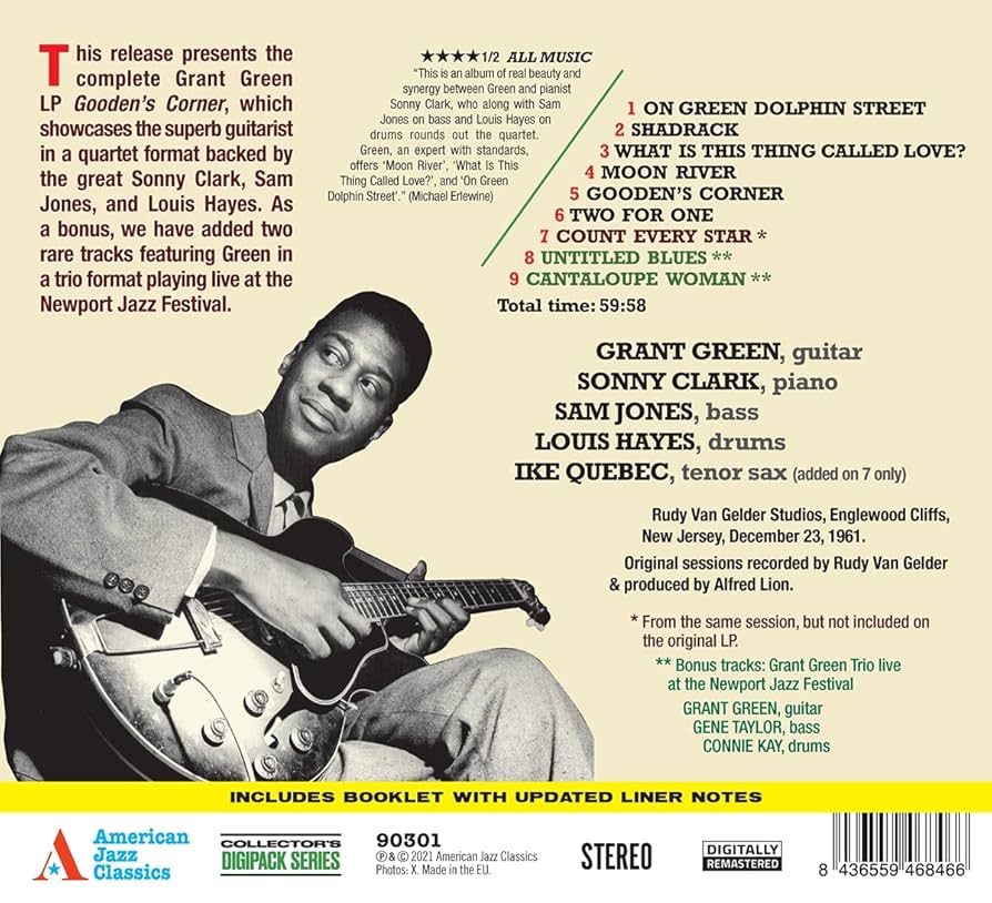 Grant Green Gooden's Corner レコード Grant Green – Gooden's Corner | Releases | Discogs