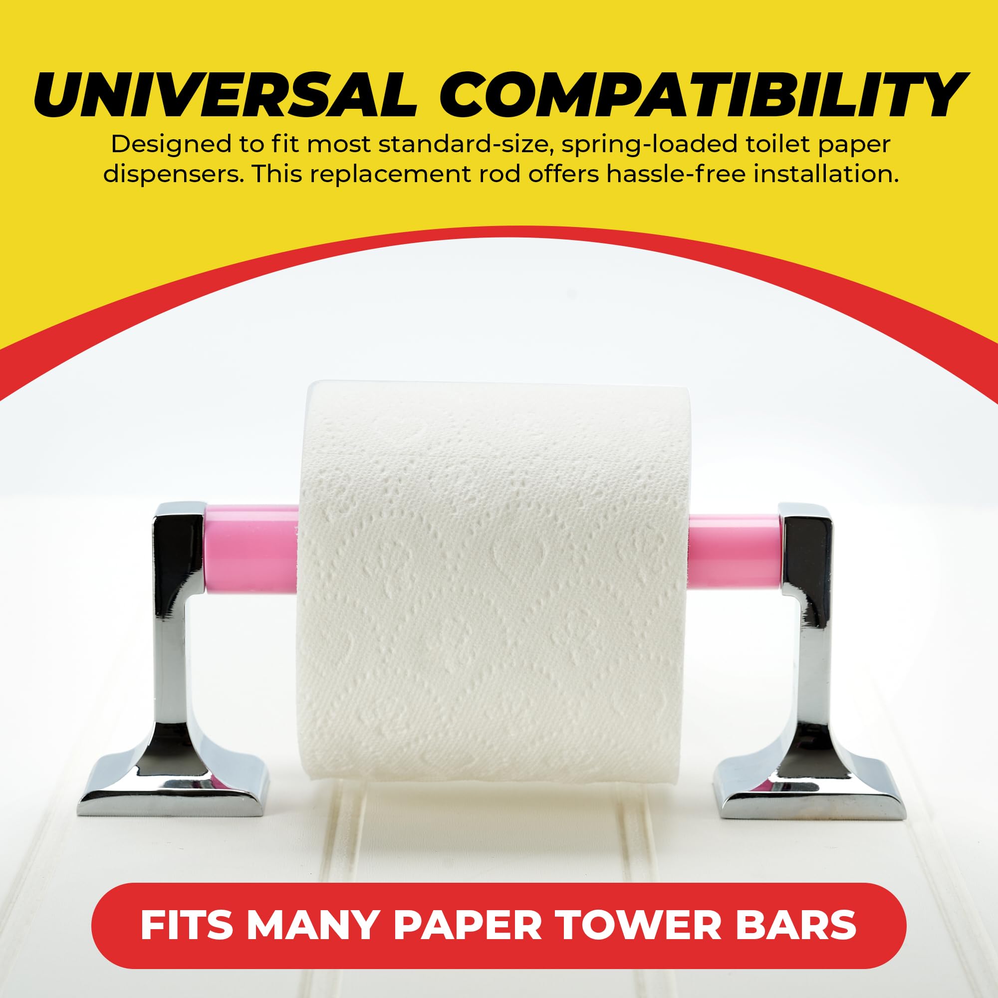 Qualihome Pink Universal Plastic Spring Loaded Toilet