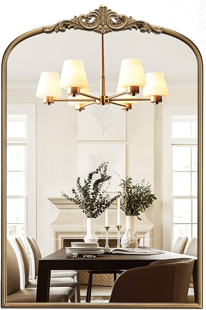 【送料無料】Antique Stand Door Mirror / BR 送料無料】Antique Stand Door Mirror / BR