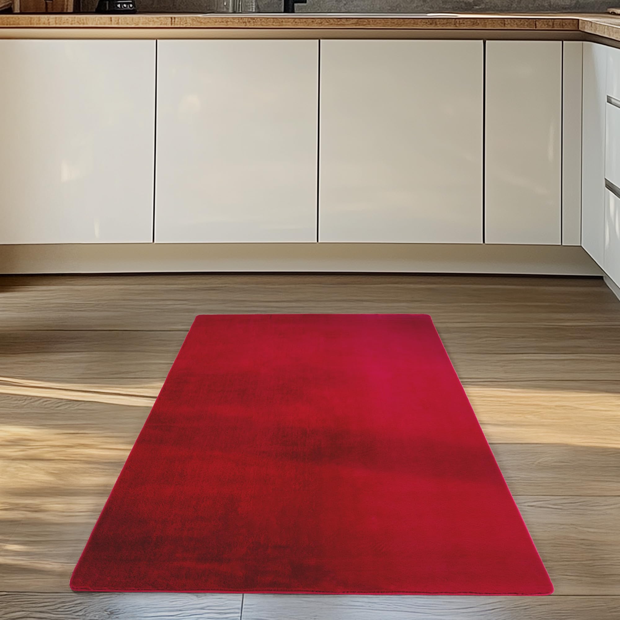 Carpettex Teppich Kurzflor Teppich Waschbar, rund, rutschfest & weich, modernes einfarbiges Design für Wohnzimmer, Schlafzimmer, Küche & Kinderzimmer.