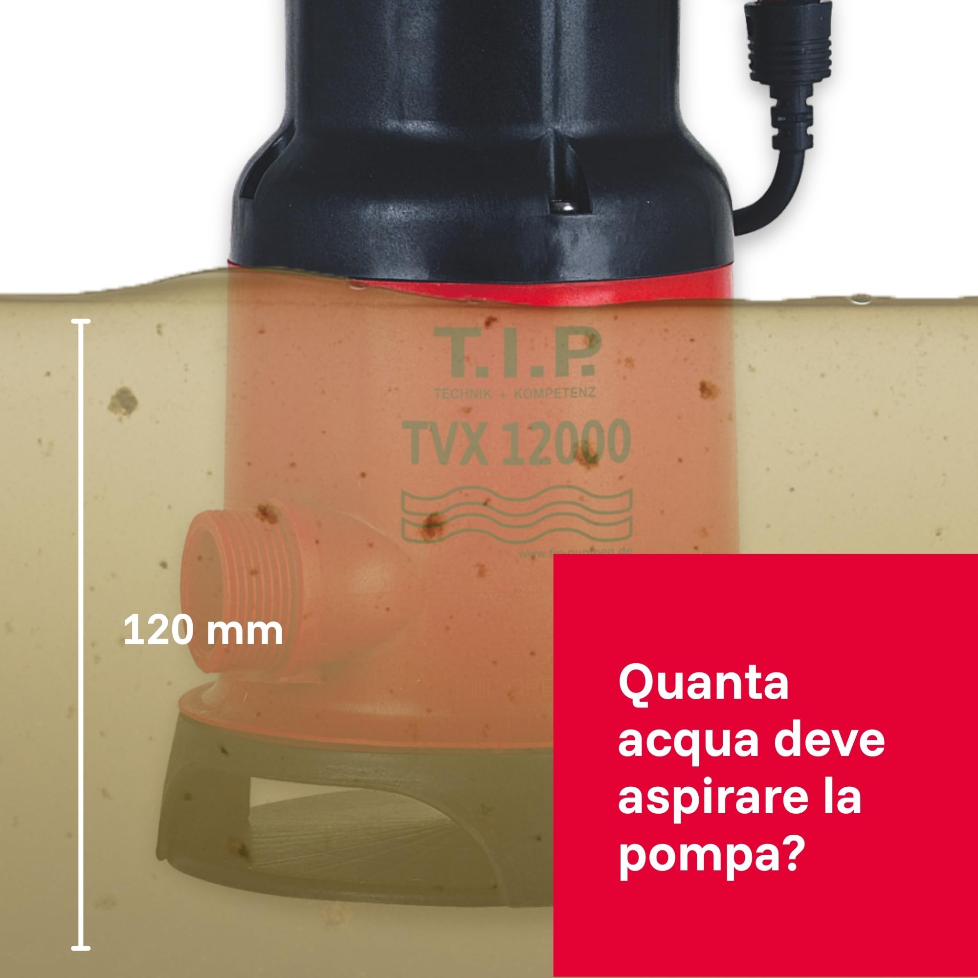 T.I.P. 30261 - Pompa sommersa per acque sporche TVX 12000