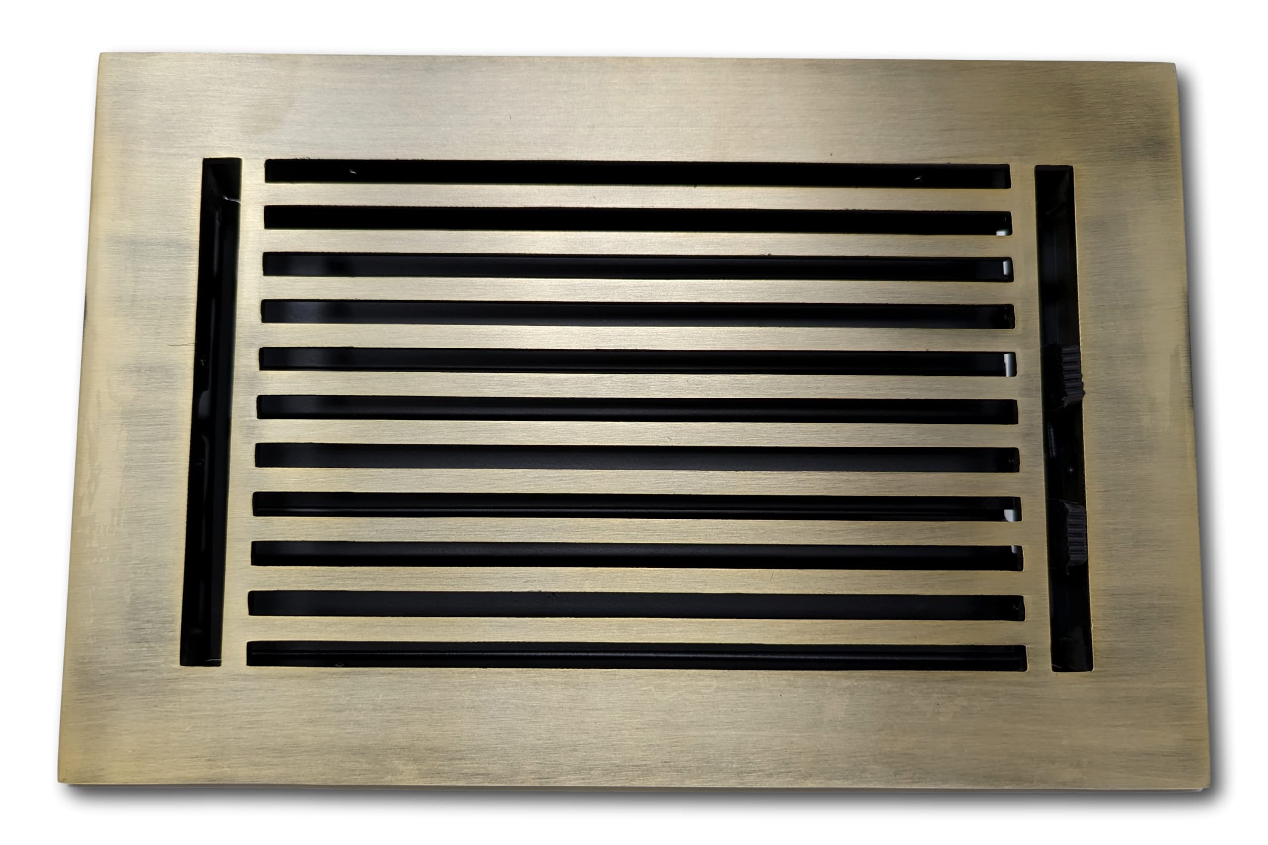 Madelyn Carter 6 x 10 Cast Aluminum Linear Vent Cover - Antique Brass