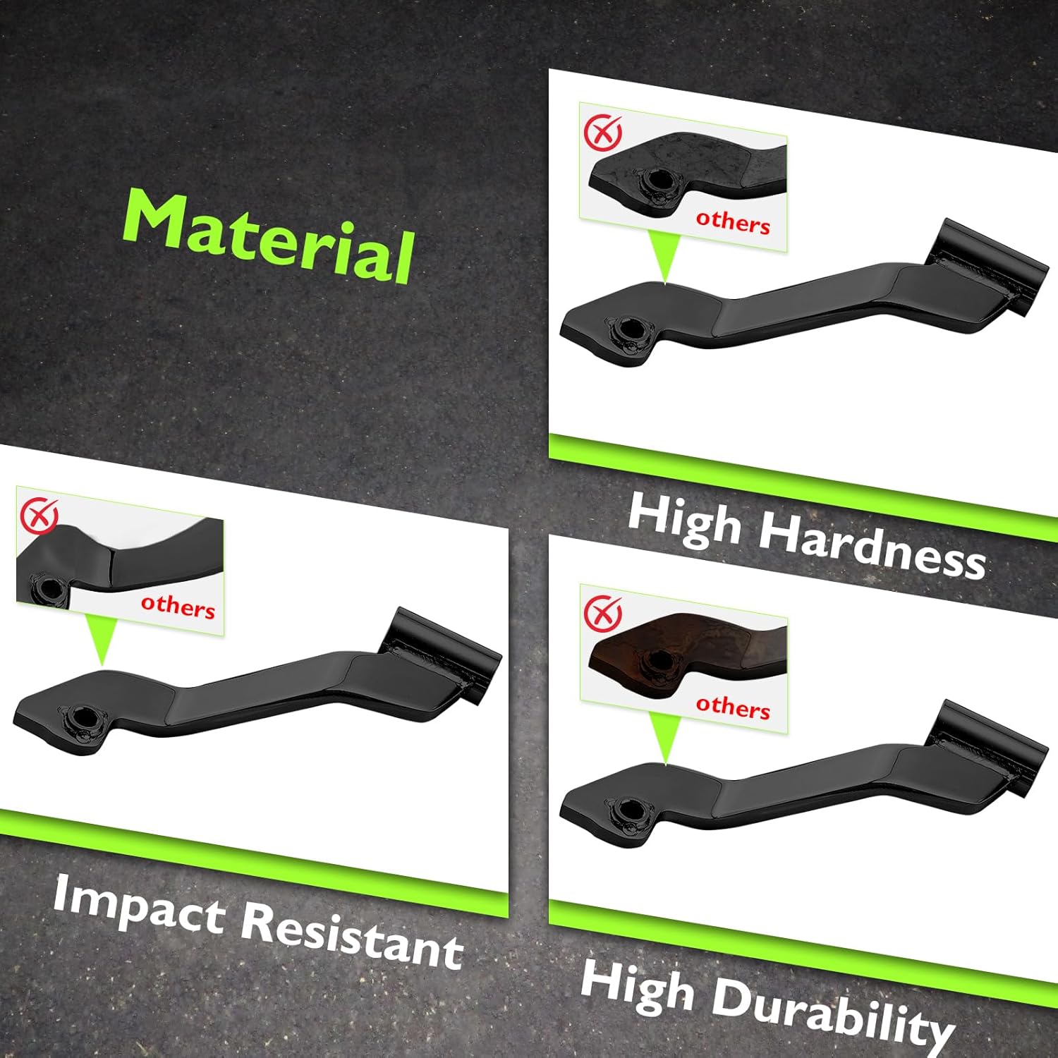 Mofun Driver Floorboard Support Bracket Kit Adjustable Front Driver Floorboard Mounting Kit Compatible with Harley Touring Street Glide Road Glide Road King Fl Trikes 2009-2025 Black