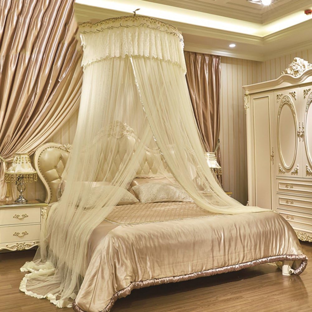 Mosquito nets boho beach luxury mosquito net bed canopy, Court bed canopies-B King