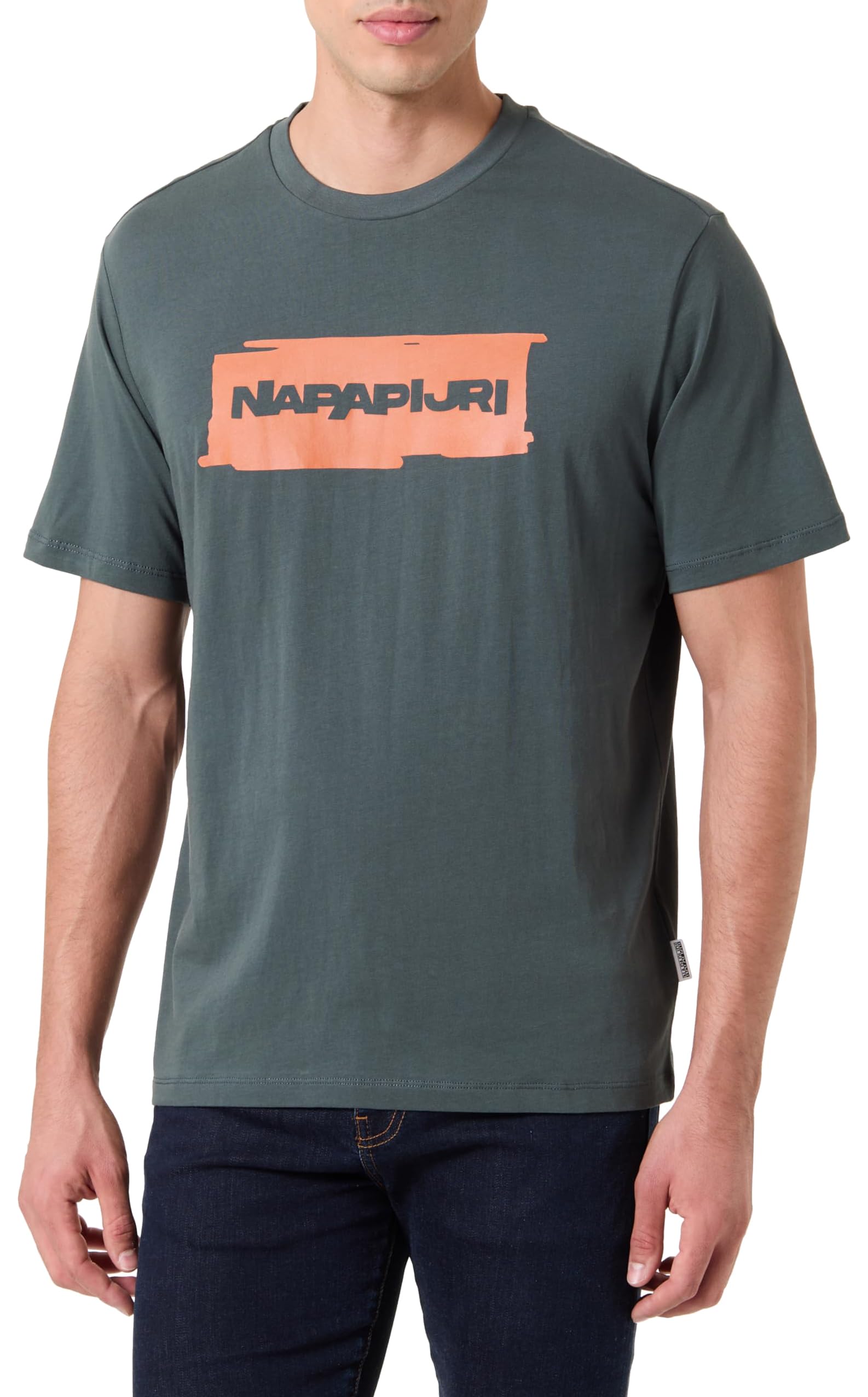 Napapijri Sine Short Sleeve T-Shirt Dark Green,XL
