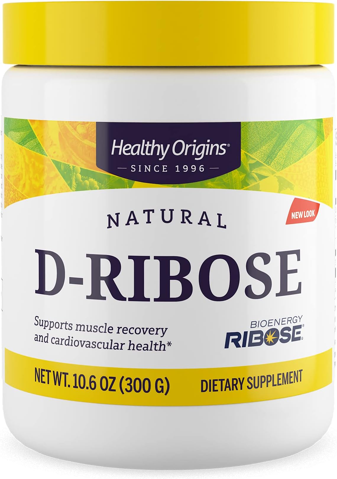 Healthy Origins - D-Ribose, 10.6 ounces (300 grams) | BioEnergy | Natural | Supports Cardiovascular Health | Aids Muscle Recovery | Gluten-Free | Soy-Free | Dairy-Free