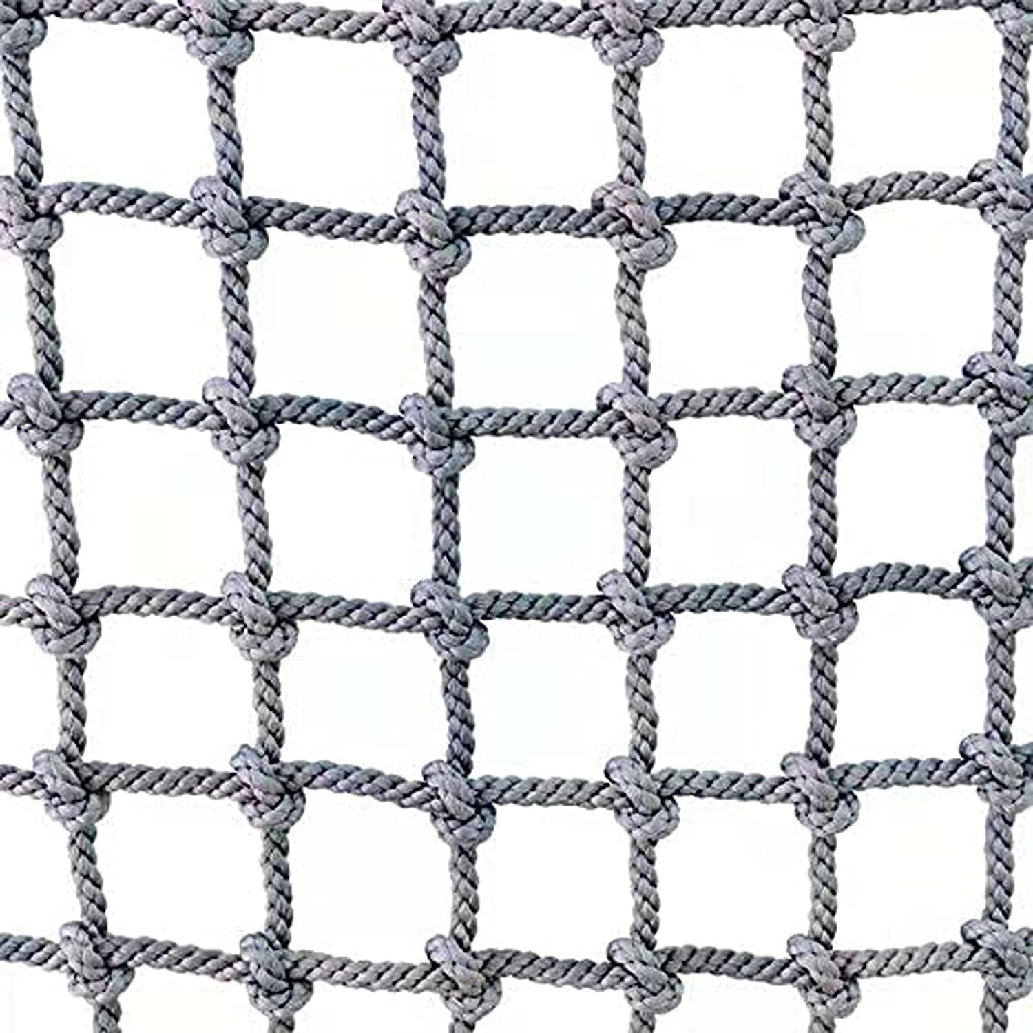 Kanduo JSY Protective Safety Net Climbing Cargo Netting Portable Rope Obstacle Climbing Net Balcony Stair Anti-fall Net Kids Climbing Frame (Size : 2 * 2m(6.6 * 6.6ft))