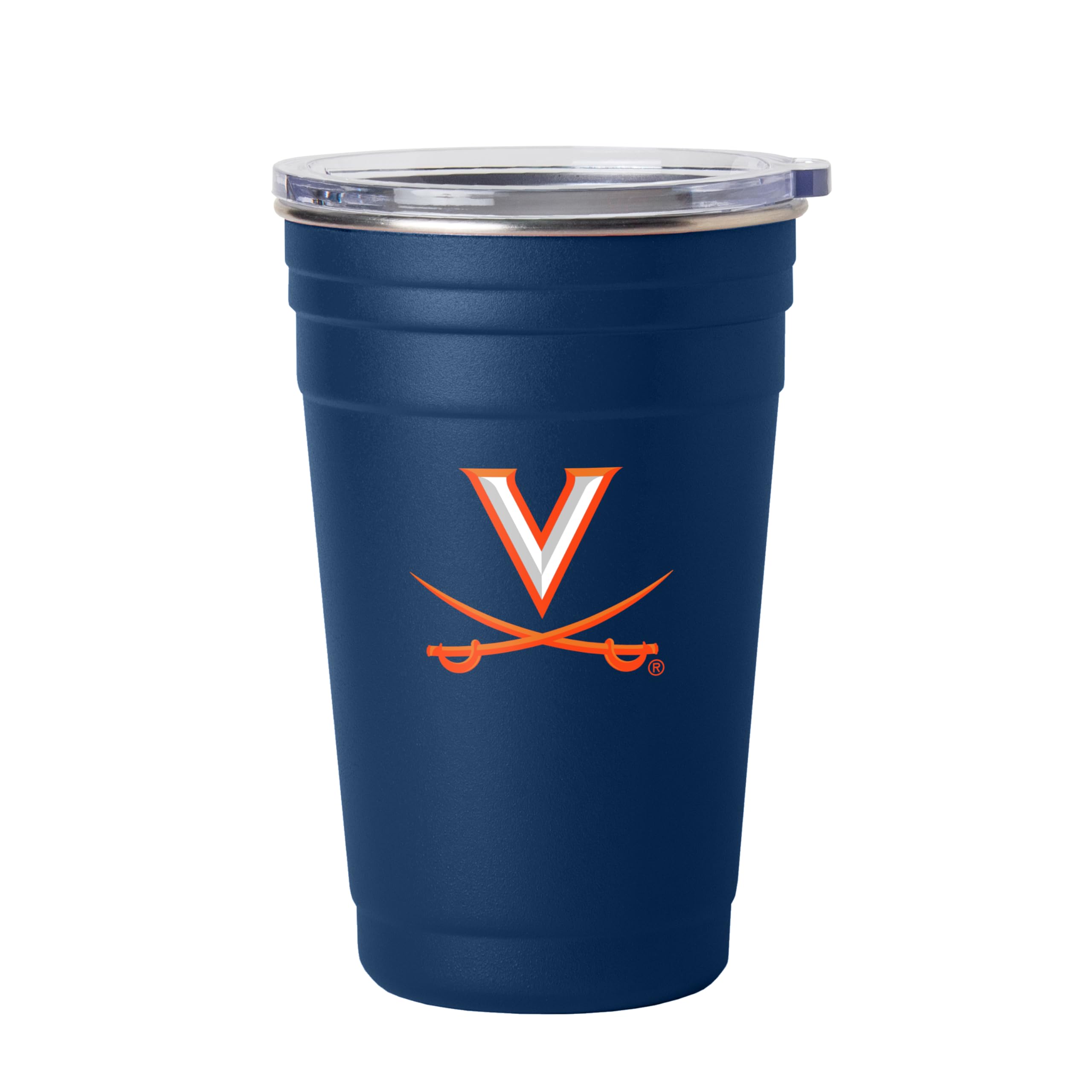 Logo Brands NCAA 22 oz Stainless Steel Tailgate Cup -Double Wall Vacuum-Sealed Durable For Hot &amp; Cold Drinks, Perfect for Gameday &amp; Tailgating