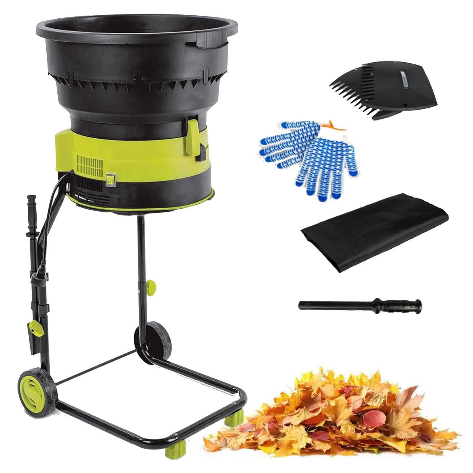 Electric Leaf Mulcher Shredder, Trituradora Ramas Jardín Biotrituradora Electrica 2500W Exterior