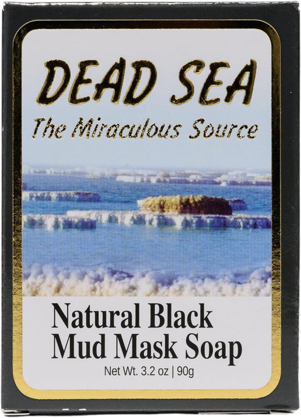 J Dead Sea Natural Black Mud Mask Soap 90g