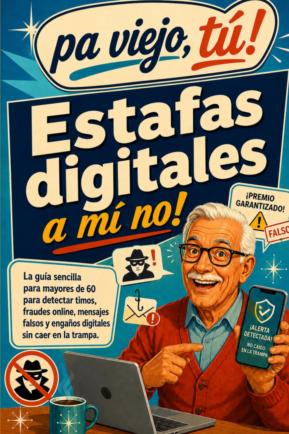 Estafas Digitales a mí no: La guía sencilla para mayores de 60 para evitar estafas digitales y proteger su dinero online. (Pa viejo, tú!)