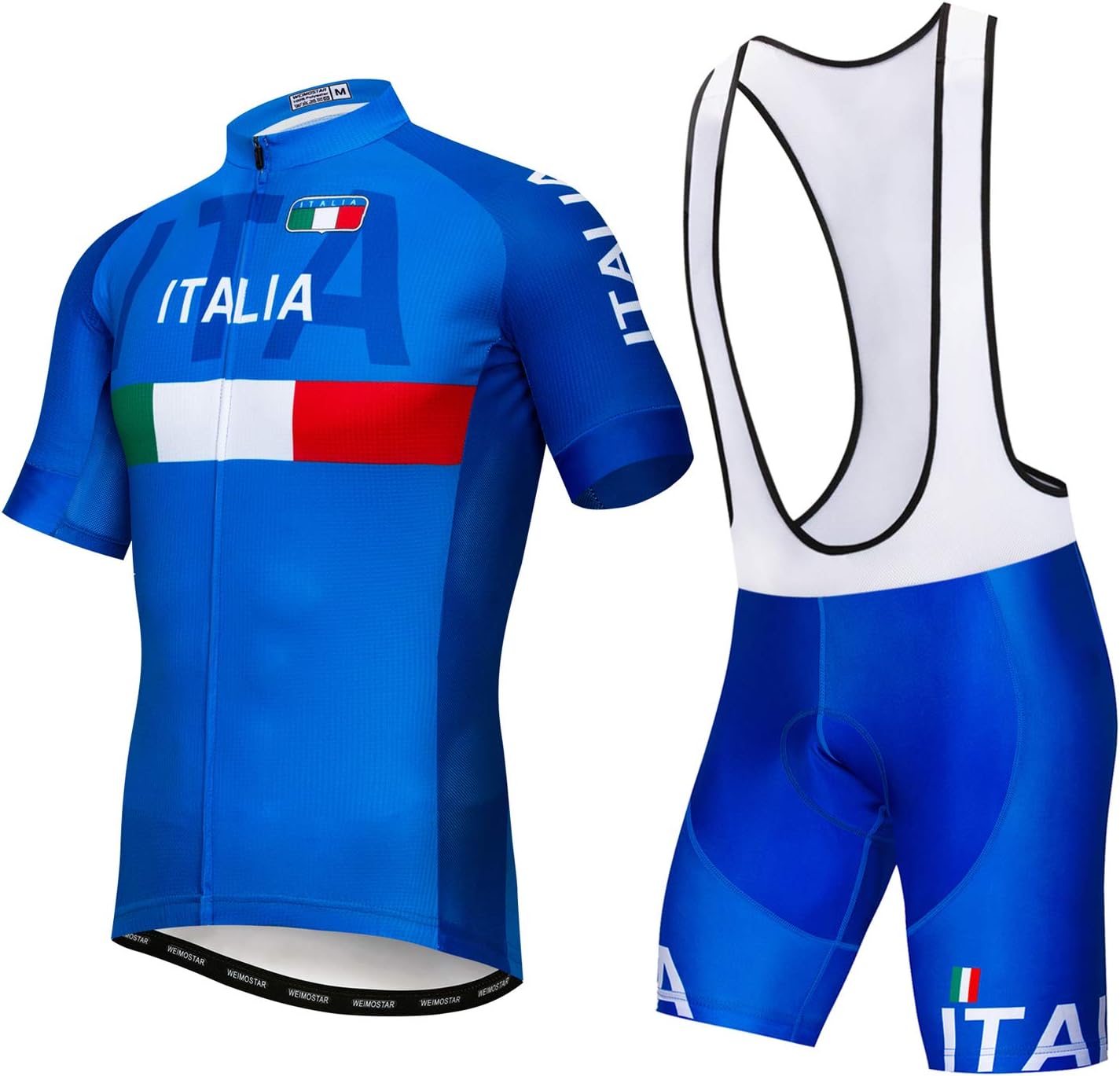 Men's Short Sleeve Cycling Jersey Set Bike Sets Cycling Shirt Shorts 3D Padded