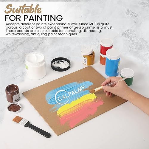 Miniatura 6 de CalPalmy - Tableros de MDF de 11 x 14 pulgadas (paquete de 8) - Tablas de 14 pulgadas de grosor para carpintería, diseño de interiores, manualidades