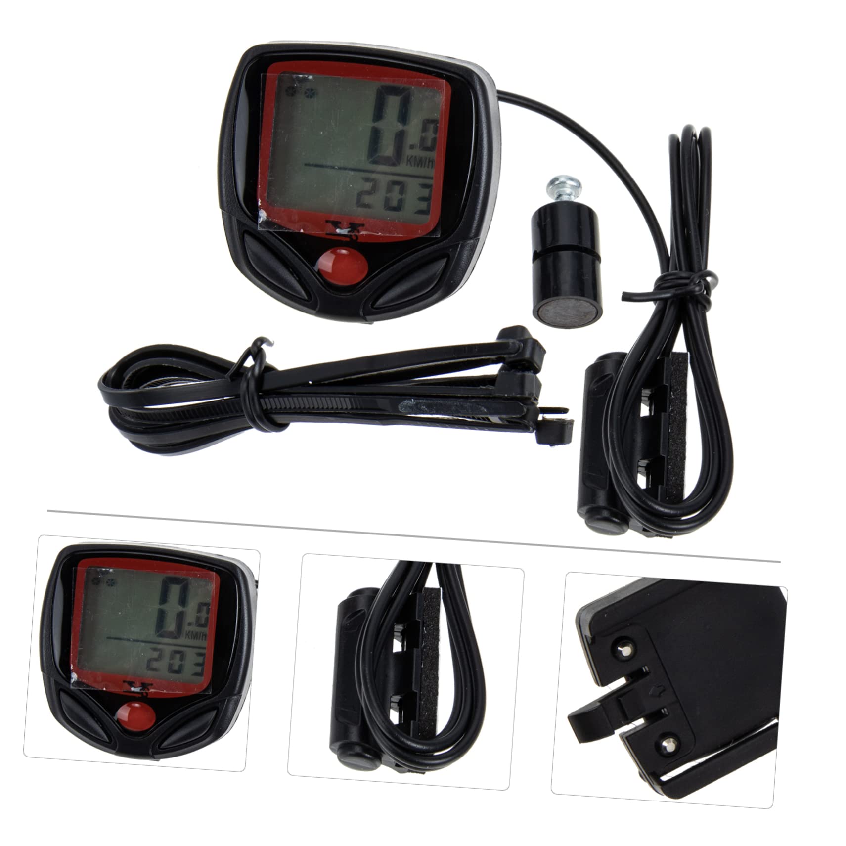 Toyvian Velocímetro para Bicicleta Ordenador Accesorios para Bicicleta Acuática Odómetro para Bicicleta Velocímetro De Montaña Velocímetro para Bicicleta Velocímetro Portátil para