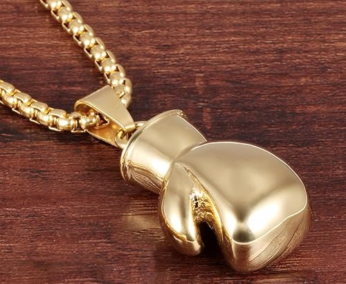 Miniatura 2 de Hamoery - Collar con colgante de acero inoxidable para hombre y mujer