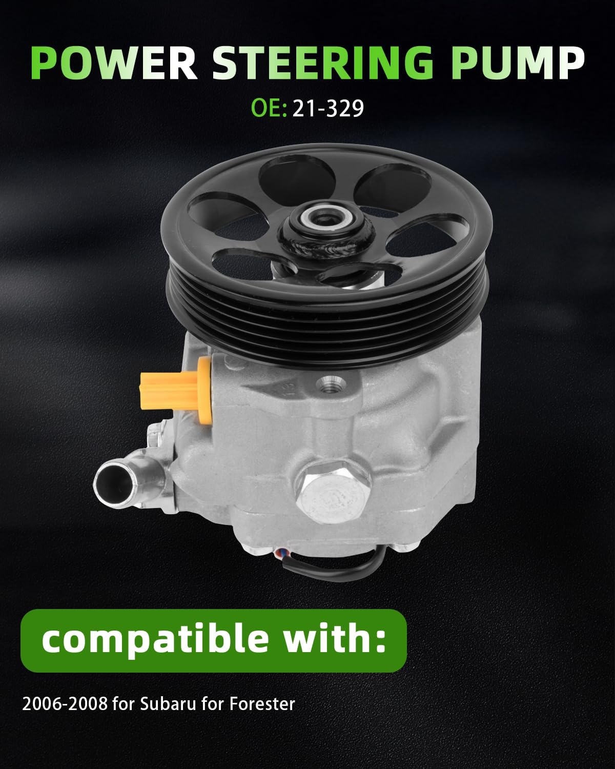 SCITOO Power Steering Pump Replacement for 2006-2008 for Subaru for Forester 21-329 Power assist pump