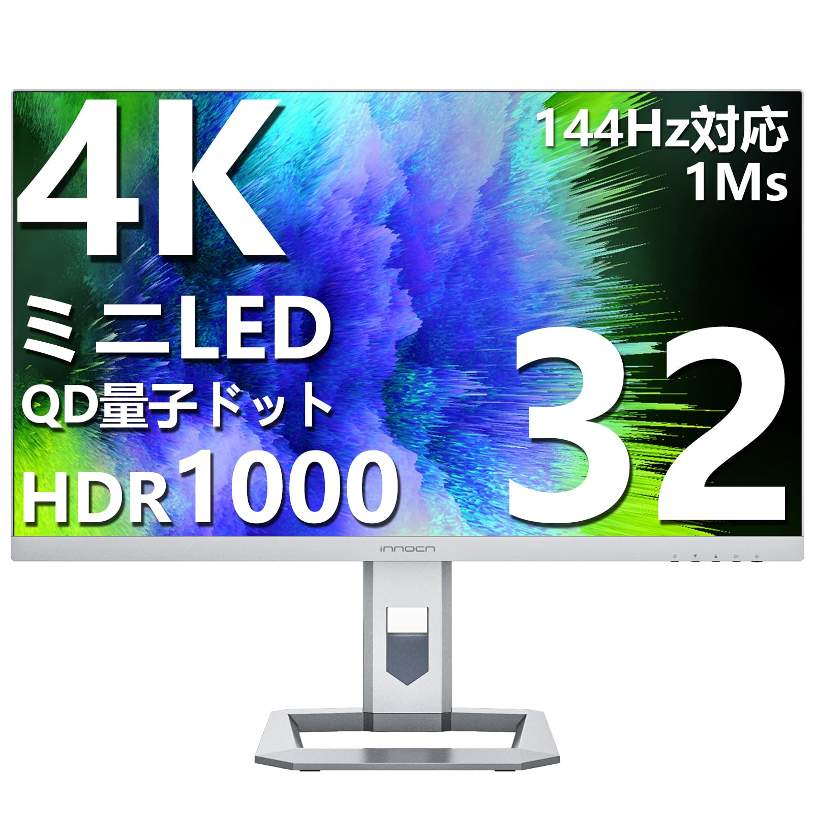 Amazon.co.jp: INNOCN ミニLED 4K ゲーミングモニター 32インチ 1ms  