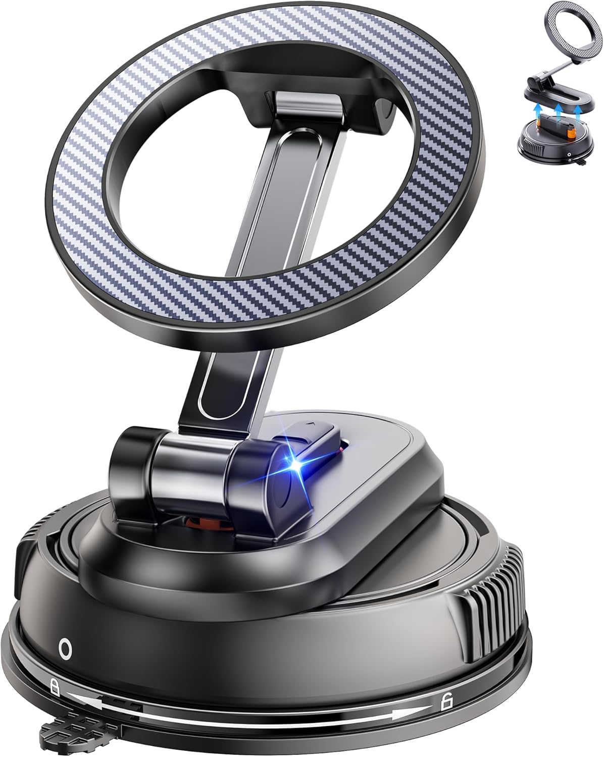 2-IN-1 Car Phone Holder for Magsafe【28 Strong Magnets】Magnetic Phone Holder for Car Phone Mount【360°】Phone Holders for Your Car Accessories for Women Men for iPhone 17 Pro Max 16 15 14 13 12 Air Plus