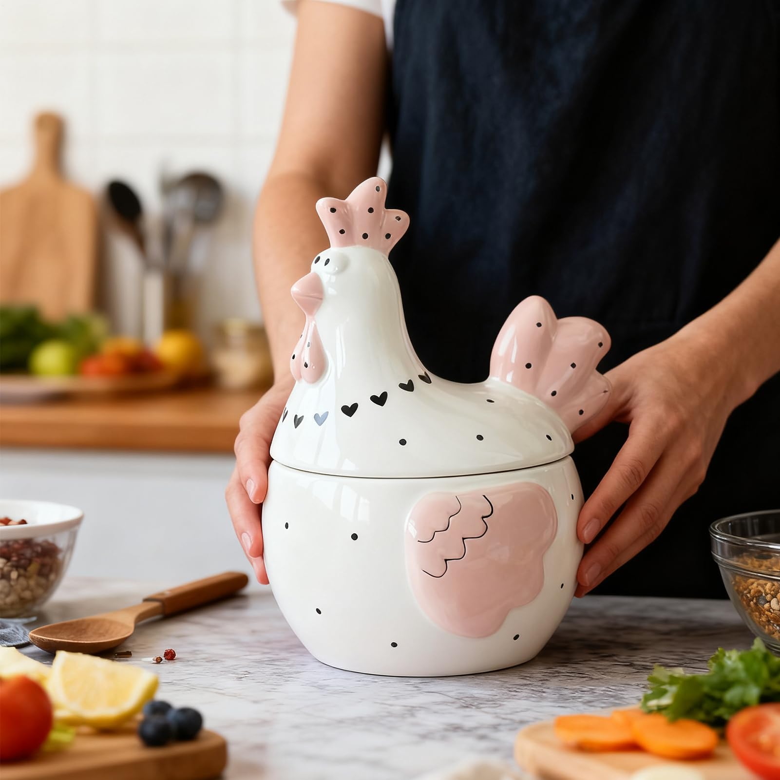 Ceramiczny Słoik Duży Kurczak Box