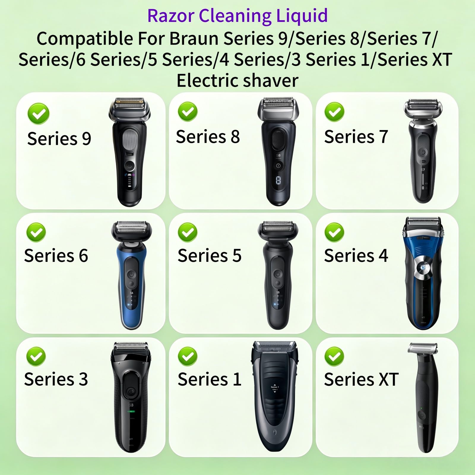 Rasierer-Reinigungsflüssigkeit, Kompatibel Mit Braun Aller Serien Elektrorasierern, Tiefenreinigung, Entfernt Gerüche, 100 Ml(2 PCS) Drogerie & Körperpflege