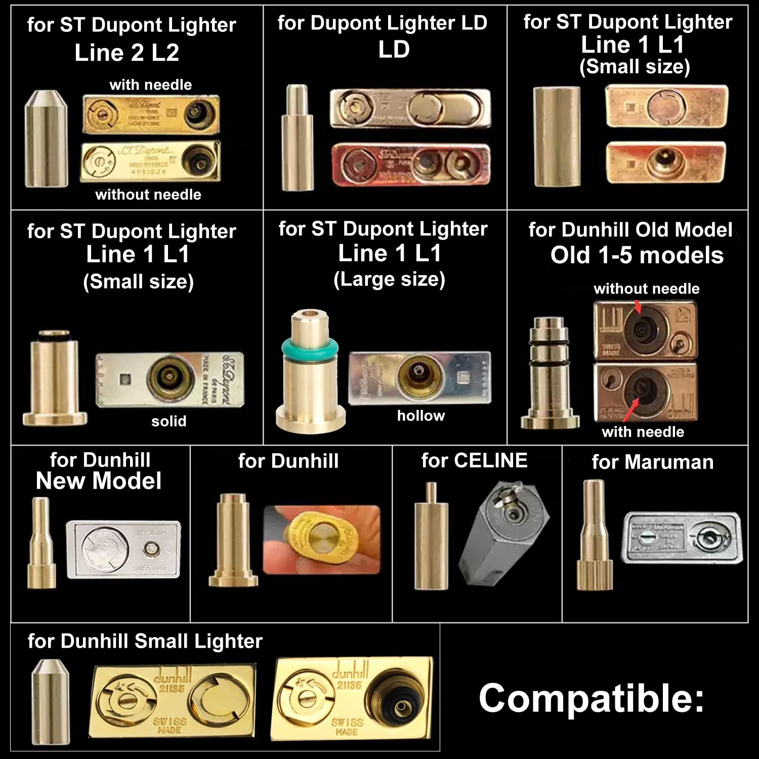 Amazon.co.jp: ガス詰め替えアダプター STデュポン/マルマン/ダンヒル