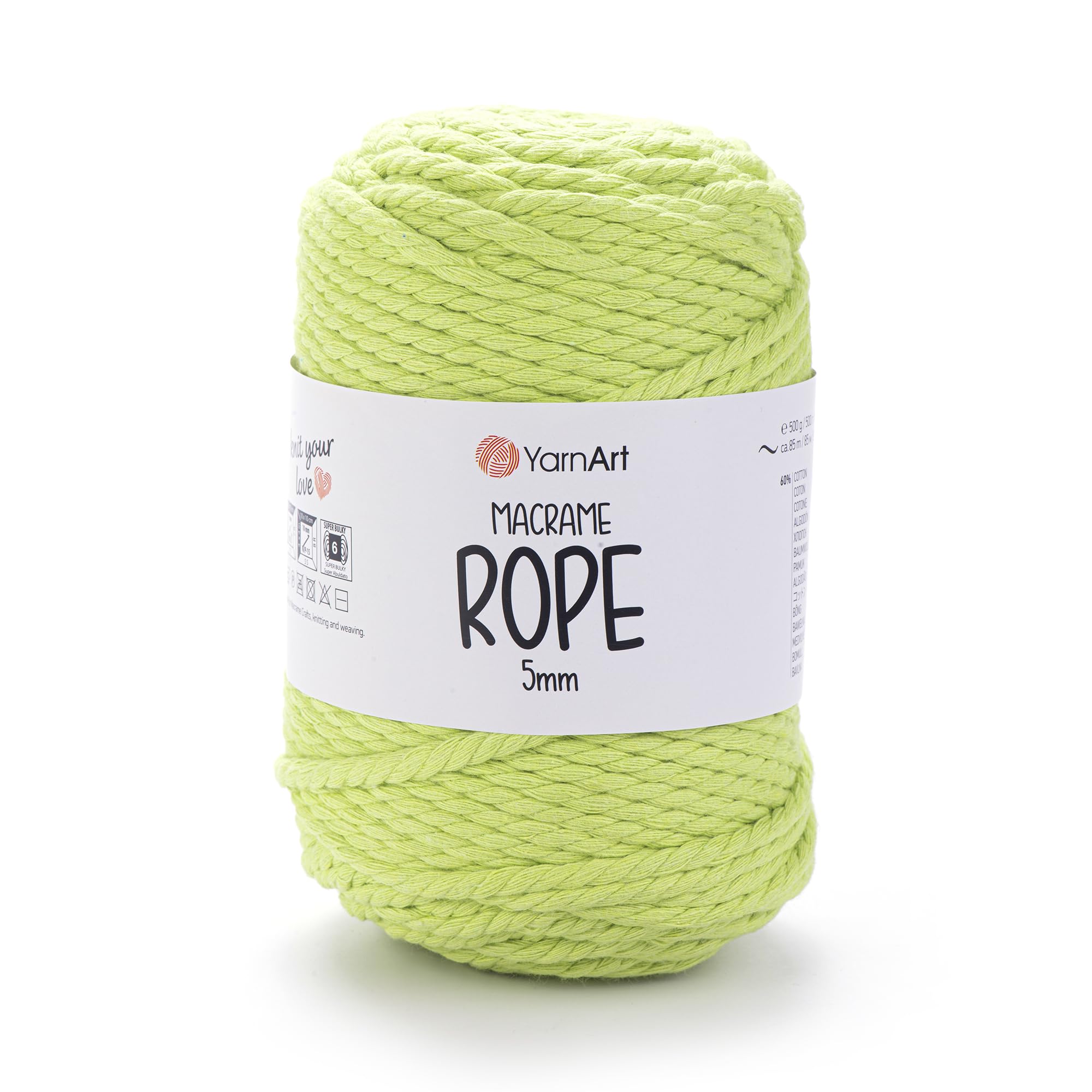 YarnArt El Örgü İpi MACRAME ROPE 5 MM, 755, 2x500 gr