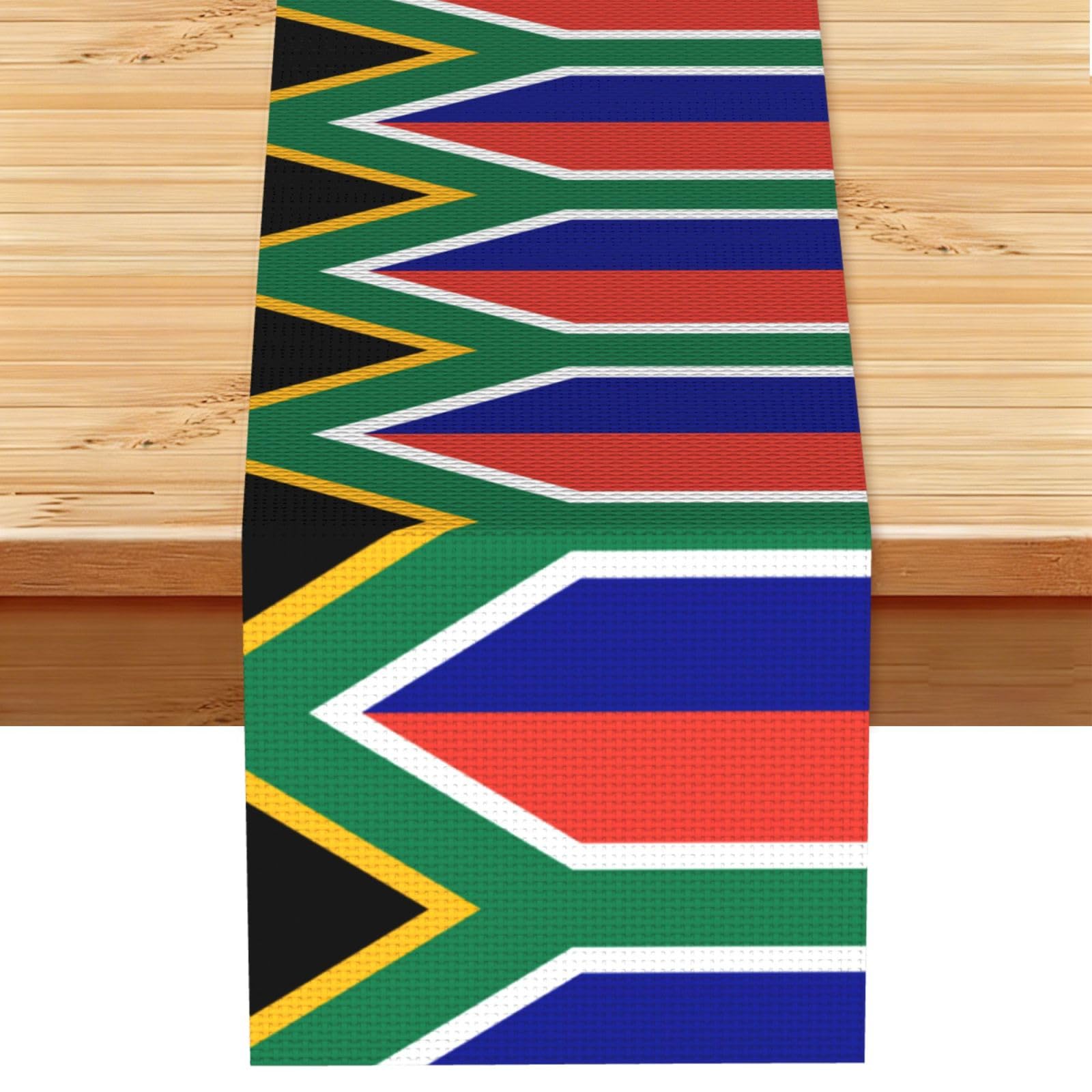 South African flag Multi Purpose Table Runner for Home Decor, Printed Table Cloth for Kitchen Table, Countertops & Dining Area