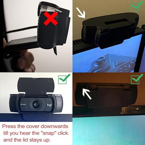 Miniatura 9 de Obturador de lente cubierta de privacidad compatible con Logitech C920 Pro C920xC922xC920C922 ProC930CC930C930e C920sPro 22 Logitech Brio 4K Ultra