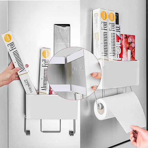 Miniatura 4 de BRAVESHINE Cinta de velcro de 1.2 x 4 pulgadas con adhesivo de doble cara  16 juegos de tiras de gancho de fijación pesada para organización de