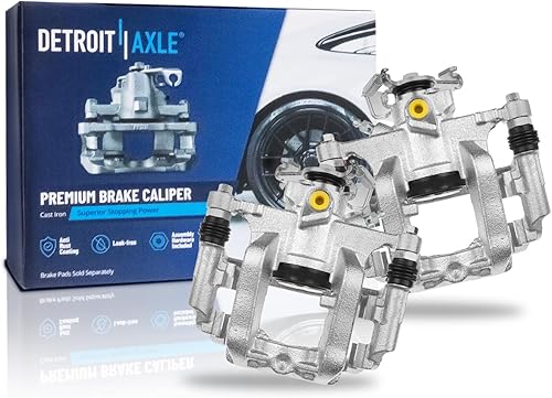 Miniatura 197 de Detroit Axle - Pinza de freno delantera derecha con soporte de repuesto para Chevrolet Equinox Captiva Sport Pontiac Torrent Saturn Vue Suzuki XL-7