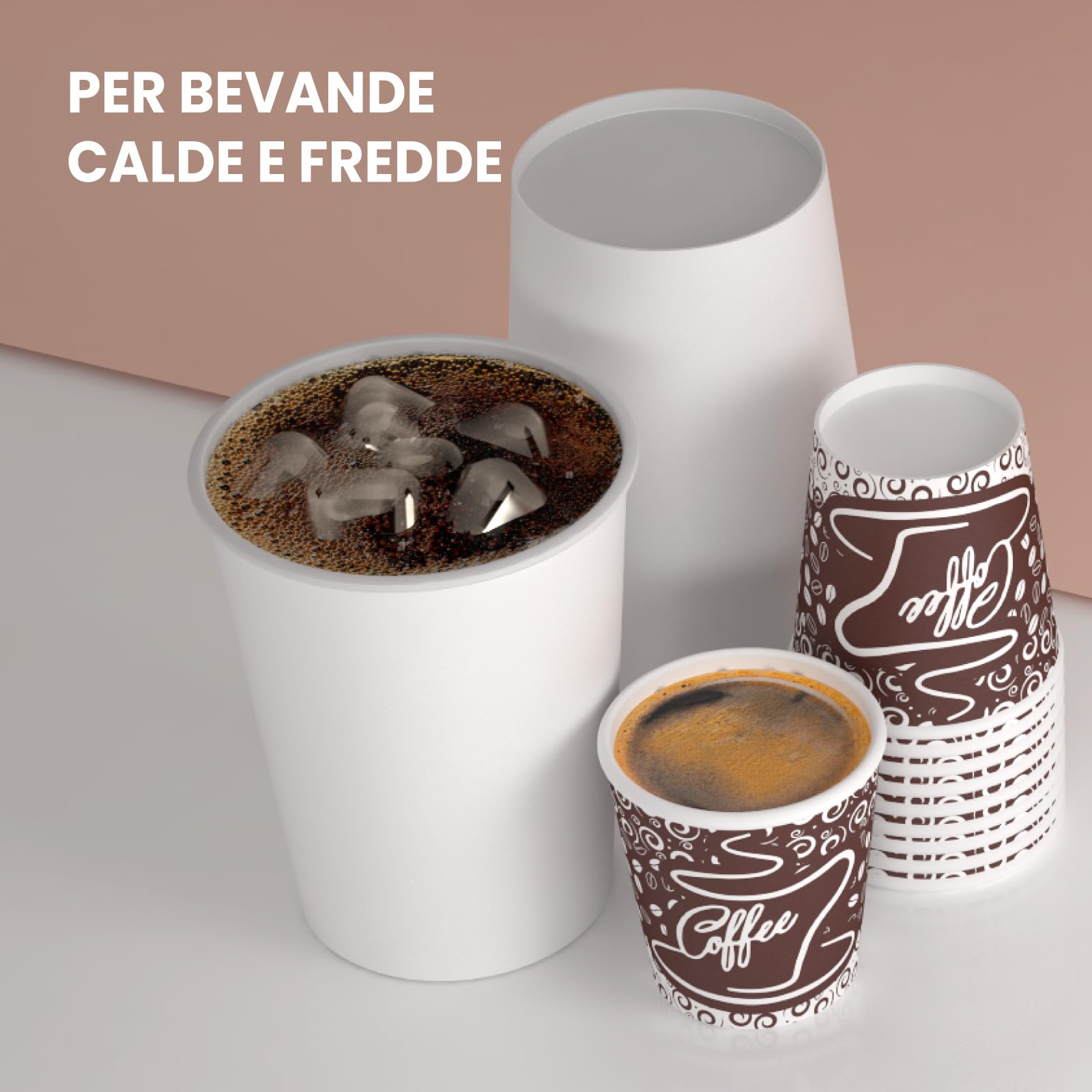 500 Bicchierini In Carta Da Caffè 65ml PubCUP Bicchieri Ecologici Biodegradabili Monouso Piccoli - Foto 2