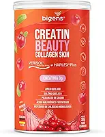 Creatin Beauty Collagen Skin, 3g de Creatina, Peptídeos de colágeno Verisol + Ácido Hialurônico Haplex Plus, 300g, Sabor Cranberry, Bigens
