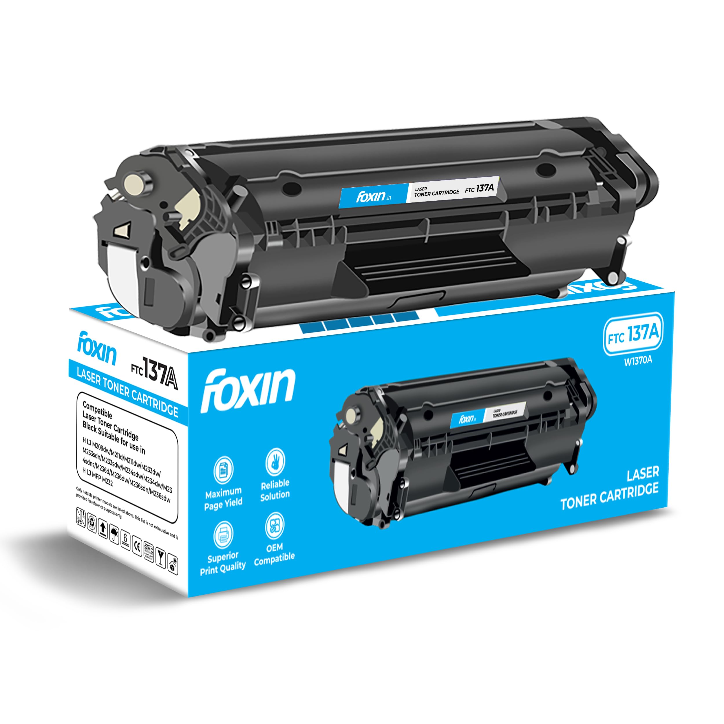 Foxin FTC 071 Toner Cartridge | Compatible with Canon LBP122dw, MF272dw, MF275dw, MF 120 & MF 270 Series | Monochrome Laser Printer Cartridge | High Page Yield - 1200 — Amazon image 22