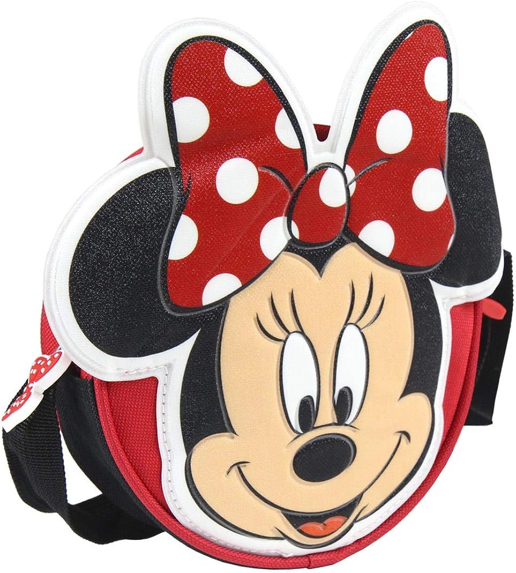 Disney Minnie Mouse Girls Bag, Children's Crossbody Shoulder Bag, Kids