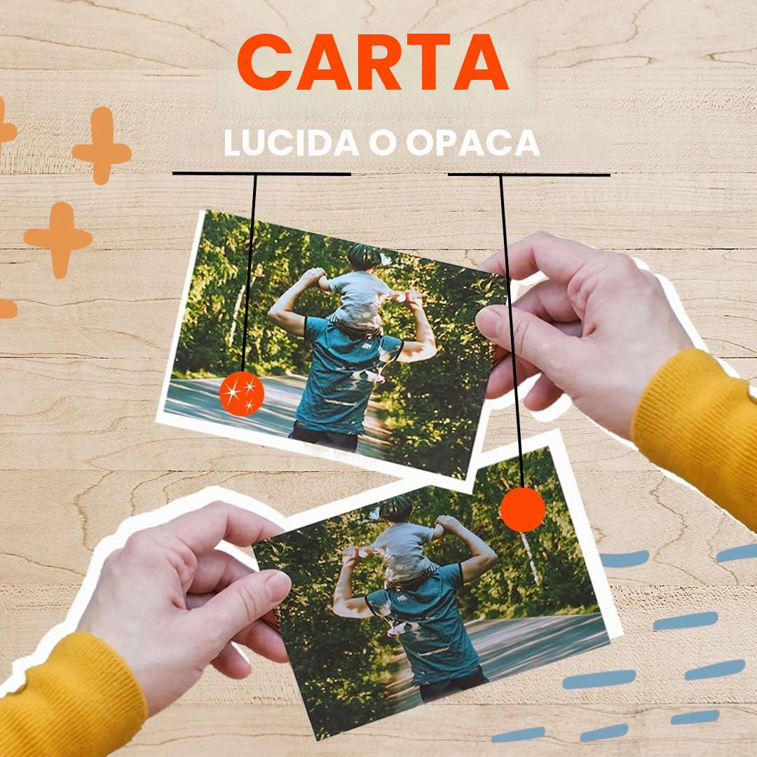 Stampa foto 10x15 cm opaca lucida bordo bianco 20 sztuk
