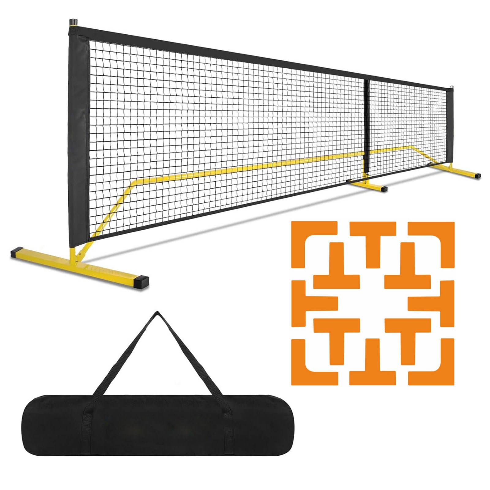 Set Marca Campo Pickleball Portatile Kit Linea Campo Pickleball Trasportabile Attrezzatura Sportiva per Torneo